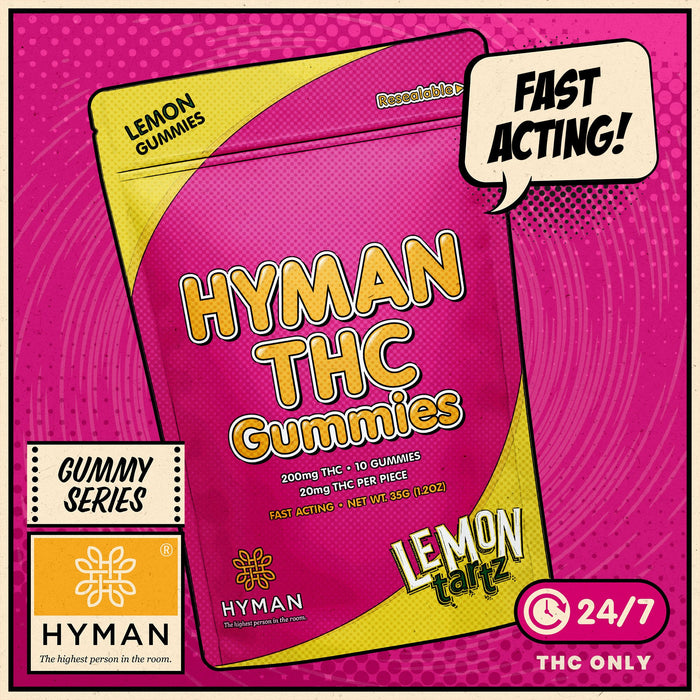 Hyman | 200mg | THC Gummies | Lemon Tarts -MONROE