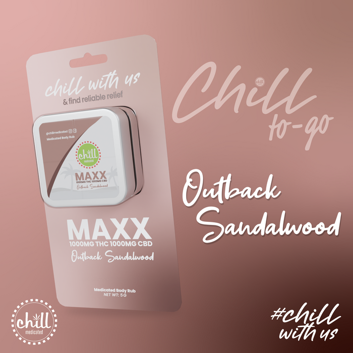 Chill Extreme | 1:1 150mg | body rub | oatmeal sandlewood | Monroe