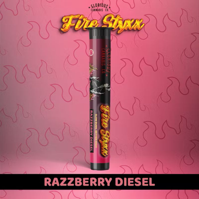 1G Fire Styxx | Razzberry Diesel | Glorious Cannabis Co.|-MJ