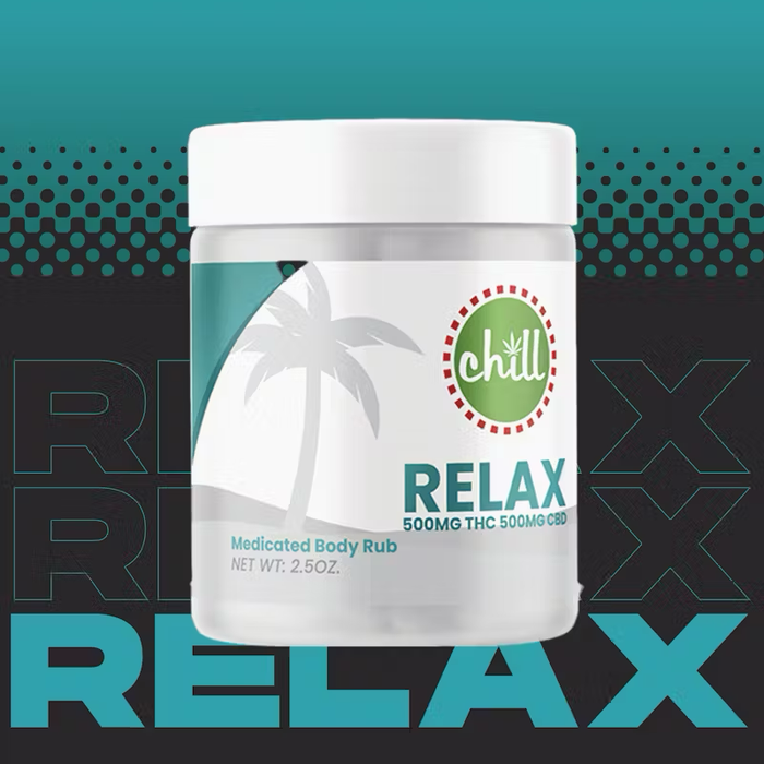 500mg THC : 500mg CBD | RELAX Body Rub | Chill Medicated | REC|MJ