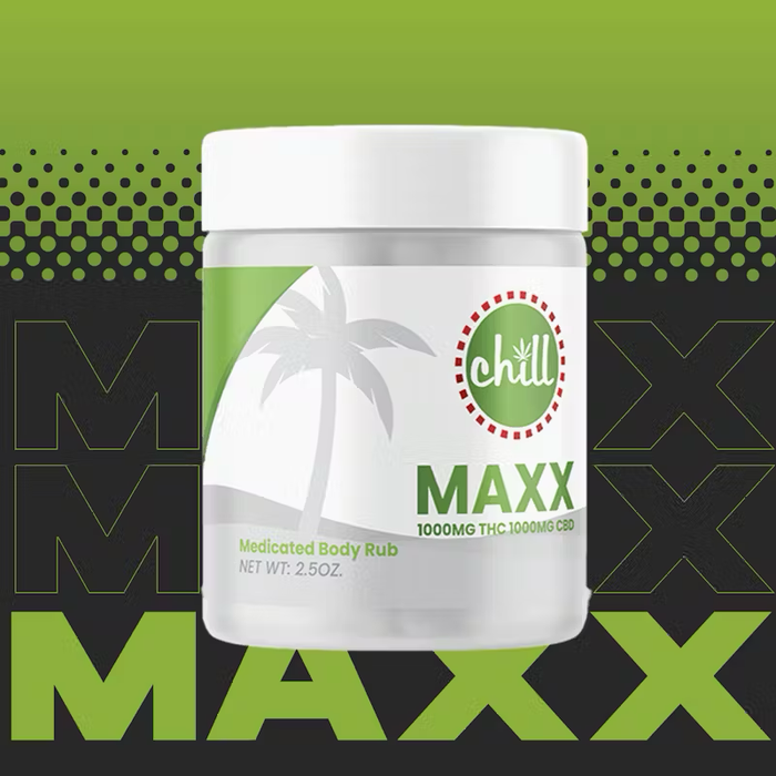 1000mg THC : 1000mg CBD | MAXX Body Rub | Chill Medicated | REC|MJ