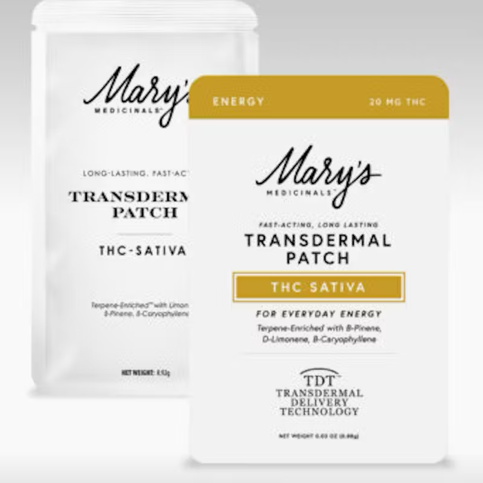 Mary's Medicinals | Energy | 20MG THC Sativa Transdermal Patch|MJ