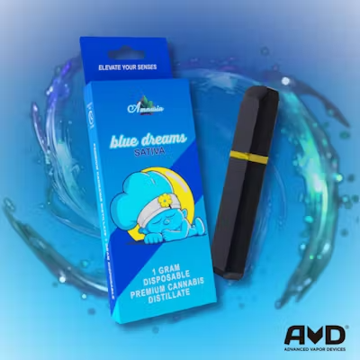 Amnesia | Blue Dream | 1G Disposable Cart |-MJ