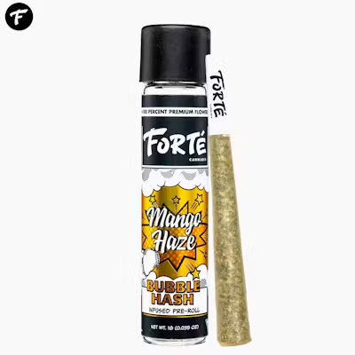 Mango Haze | Bubble Hash Infused Pre-Roll | 1g | Forte' | MJ