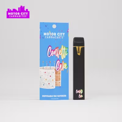 Motor City Cannacarts x Cookies | Confetti Cake | 1G Disposable Vape|MJ