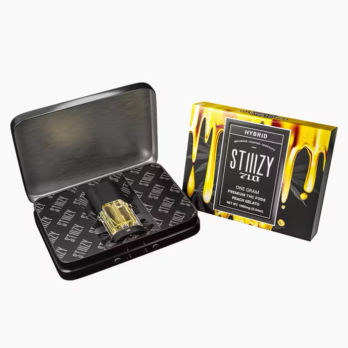 Vape Cartridge - PEACH GELATO 1G 710 Premium THC Pod - STIIIZY|MJ