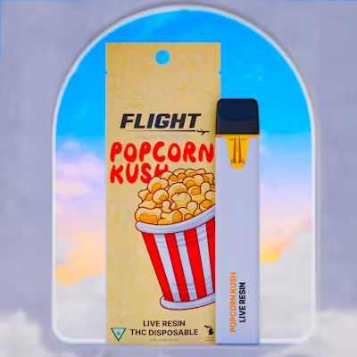 Flight | Popcorn Kush | 1g Live Resin Disposable Vape|MJ