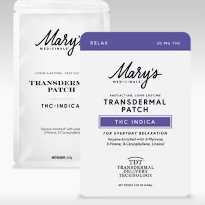 Relax | 20MG THC Indica Transdermal Patch|MJ