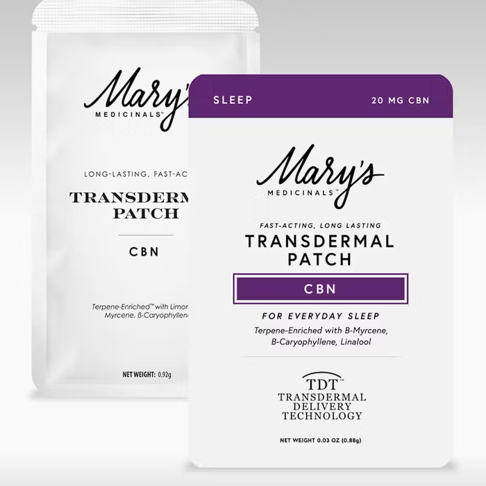 Mary's Medicinals | Sleep | 20MG CBN Transdermal Patch|MJ