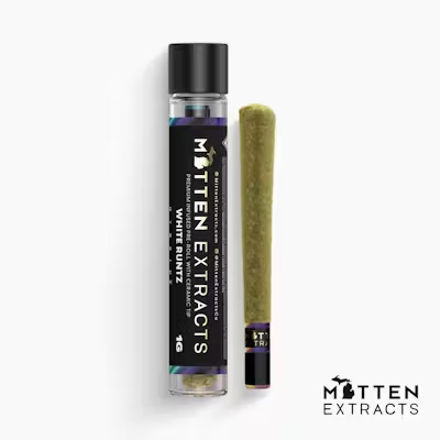 Mitten Extracts | 1G| Infused Preroll | White Runtz (Hybrid) |MJ