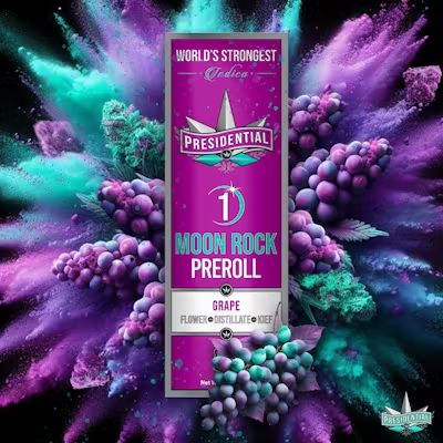 Presidential | 1g | pre roll | Moon Rock |  Grape |-MJ