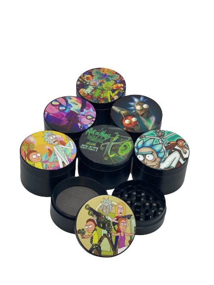 Rick & Morty 3 part Grinder 50mm (1 count) - Accessories